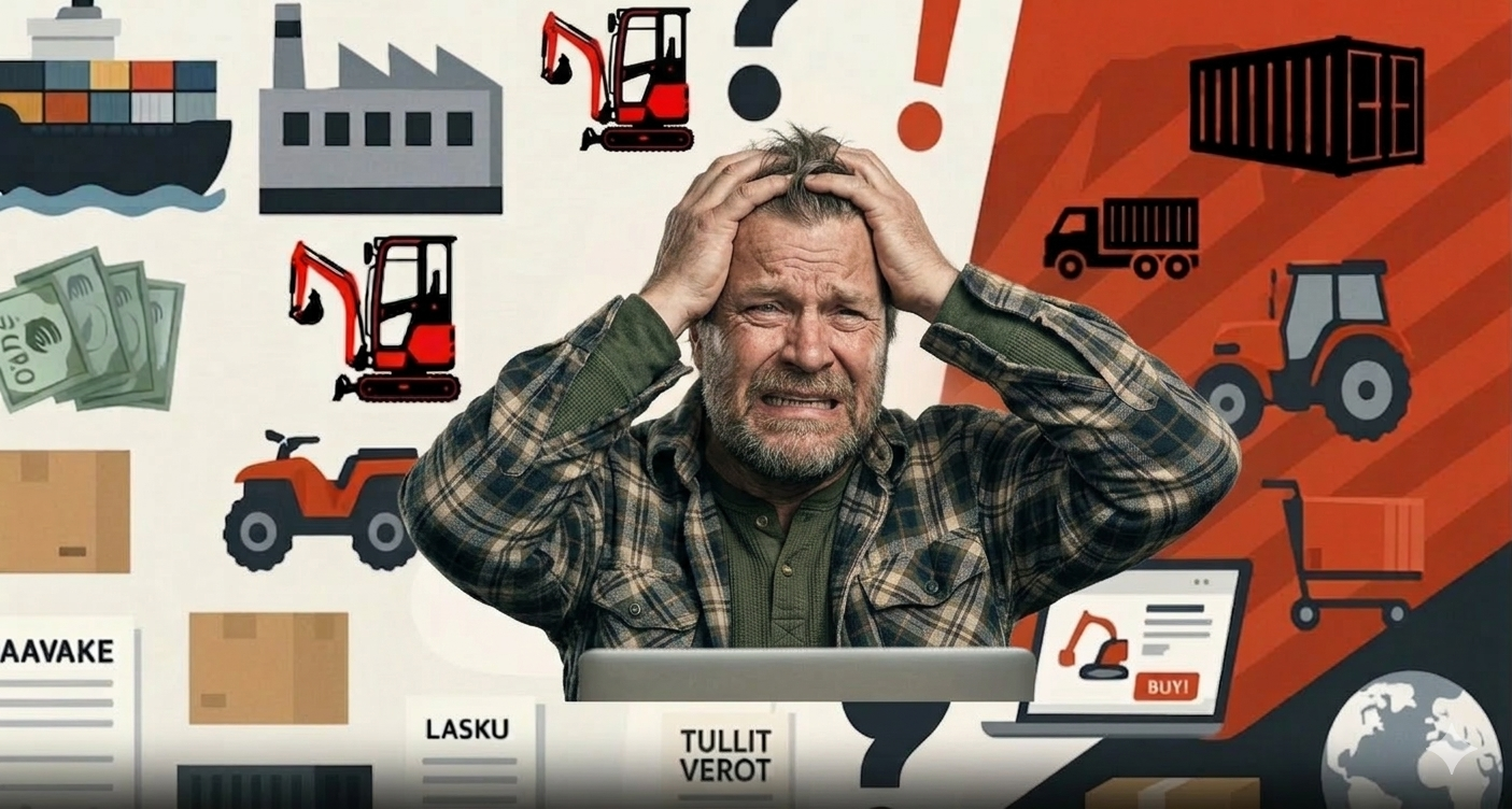 Minikaivuri suoraan Kiinasta? Unelmadiili vai kallis oppitunti?